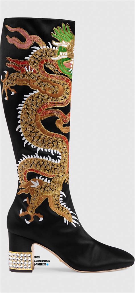 gucci red dragon boots|gucci designer ankle boots.